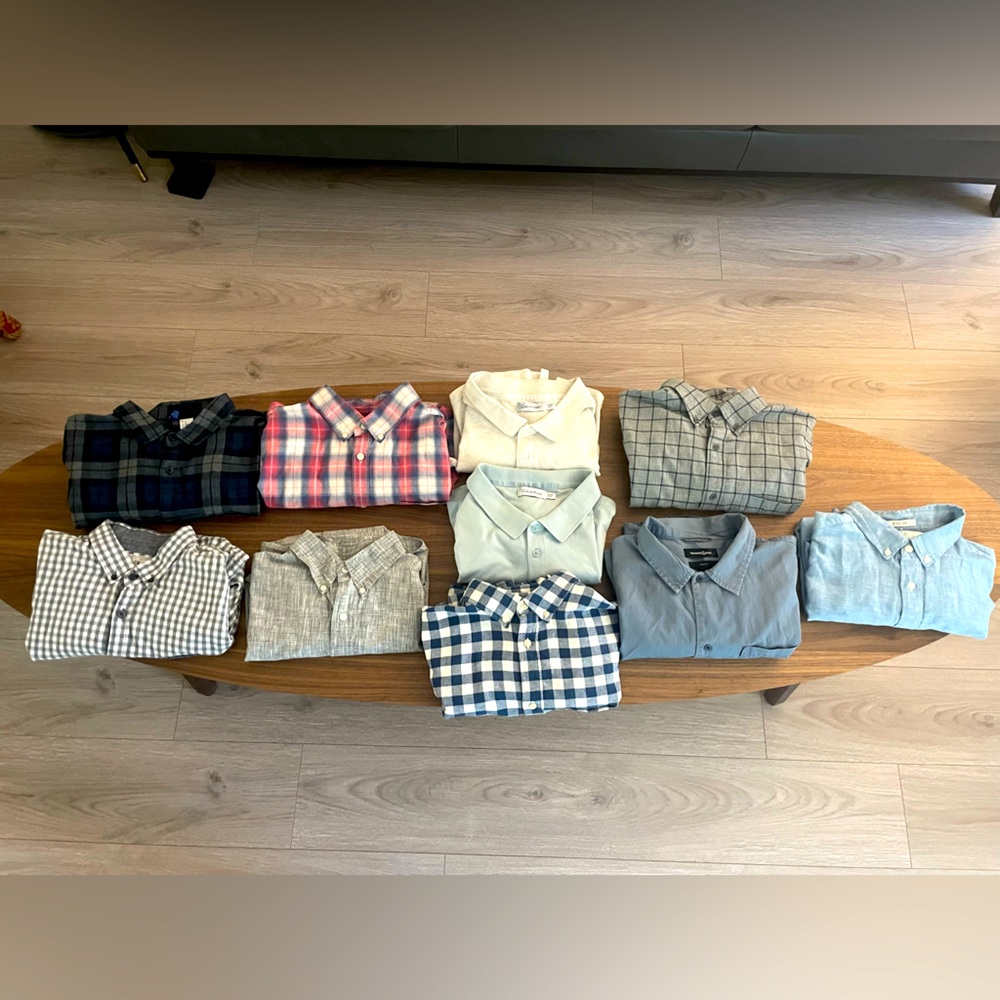 Bundle - 10 x L/XL Men’s Tops (Calvin Klein, Macy’s, H&M, Gap, Uniqlo, and more)